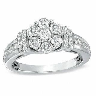 Zales on sale cluster ring