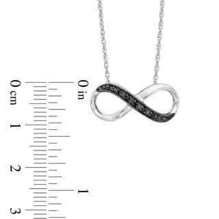 zales black diamond infinity necklace