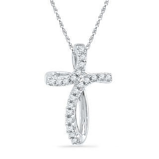 loop cross pendant