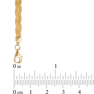 Men's 3.85mm Solid Glitter Rope Chain Necklace in 14K Gold - 24