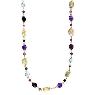 effy multi gemstone necklace