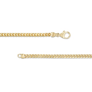 Made in Italy Men's 4.1mm Hollow Franco Snake Chain Necklace in 10K Gold -  26