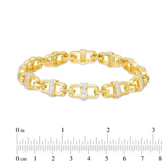 Men's 2 CT. T.W. Diamond Link Bracelet in 10K Gold – 8.5|Zales Outlet