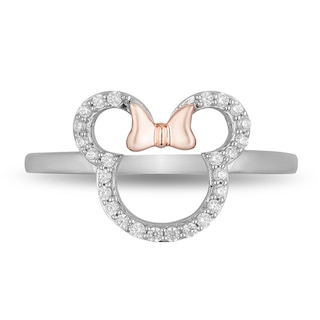 Mickey Mouse Icon Ring by Crislu Platinum - Official shopDisney