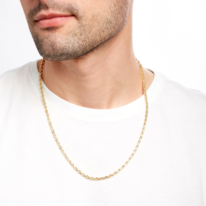 The GLD Shop 14K White Rope Necklace