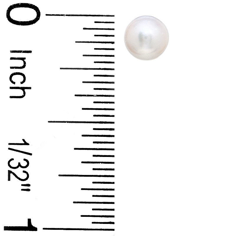 Main Image 2 of 5.0-5.5mm Akoya Cultured Pearl Stud Earrings in 14K Gold