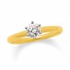 Thumbnail Image 0 of 1/2 CT. Certified Diamond Solitaire Engagement Ring in 14K Gold (I/I1)