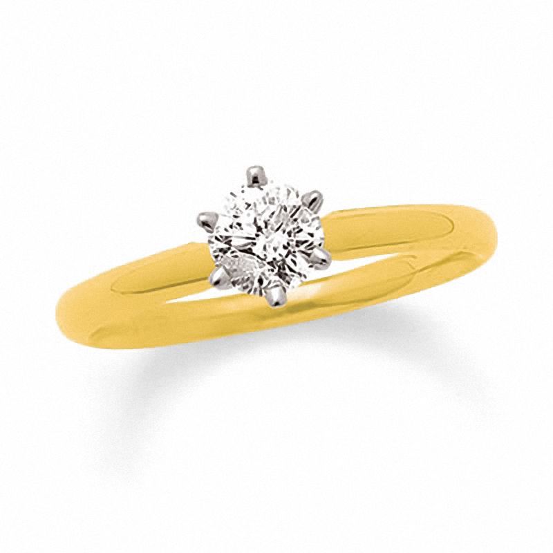 1/2 CT. Certified Diamond Solitaire Engagement Ring in 14K Gold (I/I1)