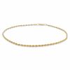 Thumbnail Image 1 of 14K Gold 2.0mm Rope Anklet - 9.5