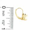 Thumbnail Image 2 of Pear-Shaped Opal Leverback Earrings in 14K Gold