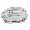 Thumbnail Image 1 of Men's 1 CT. T.W. Diamond Milgrain Band in 14K White Gold