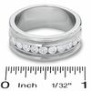 Thumbnail Image 3 of Men's 1 CT. T.W. Diamond Milgrain Band in 14K White Gold