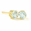 Thumbnail Image 0 of 4.0mm Aquamarine Stud Earrings in 14K Gold