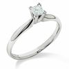 Thumbnail Image 1 of 1/4 CT. Princess-Cut Diamond Solitaire Engagement Ring in 14K White Gold