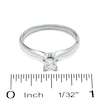 Thumbnail Image 2 of 1/3 CT. Princess-Cut Diamond Solitaire Engagement Ring in 14K White Gold