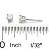 Thumbnail Image 2 of 1/3 CT. T.W. Diamond Solitaire Earrings in 14K White Gold