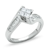 Thumbnail Image 1 of 3/4 CT. T.W. Quad Princess-Cut Diamond Ring in 14K White Gold