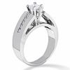 Thumbnail Image 2 of 3/4 CT. T.W. Princess-Cut Diamond Solitaire Wide Band in 14K White Gold