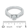 Thumbnail Image 2 of 1/2 CT. T.W. Composite Diamond Flower Ring in 10K White Gold