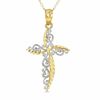 Thumbnail Image 1 of Cross Pendant in 10K Two-Tone Gold