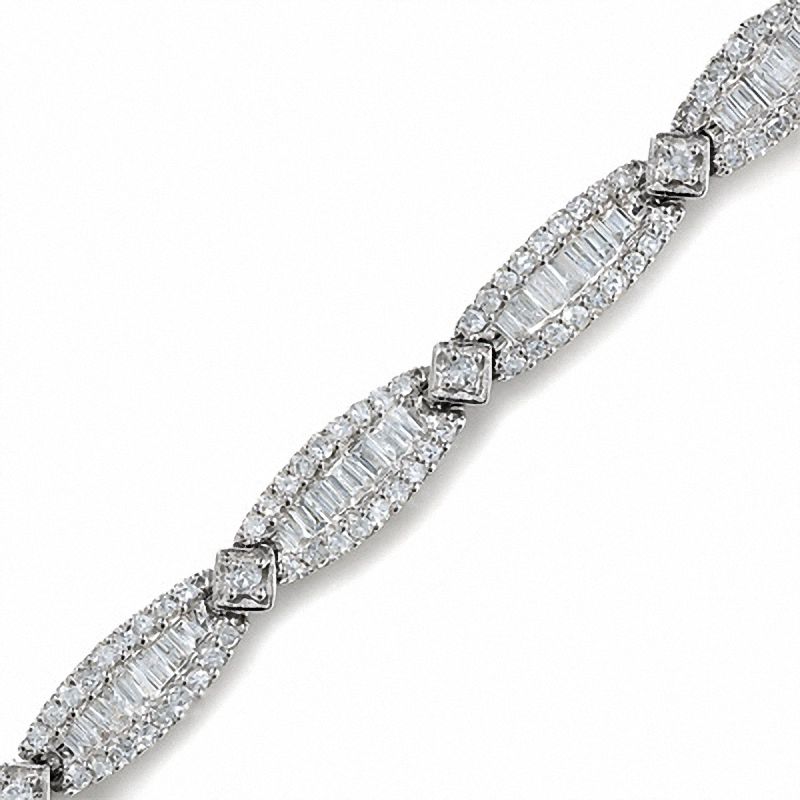 2 CT. T.W. Diamond Fashion Bracelet in 10K White Gold