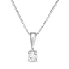 Thumbnail Image 0 of 1/6 CT. Certified Diamond Solitaire Pendant in 14K White Gold (J/I2)