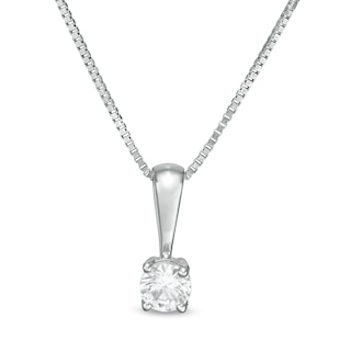 1.01-ct Diamond & Gold Solitaire Pendant-Necklace - 66mint Fine Estate  Jewelry