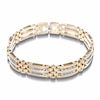 Thumbnail Image 2 of Men's 1 CT. T.W. Diamond Double Row 14K Two-Tone Gold Bracelet