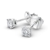 Thumbnail Image 2 of 1/2 CT. T.W. Certified Diamond Solitaire Stud Earrings in 14K White Gold (I/VS2)