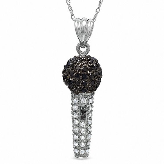 Diamond clearance microphone pendant