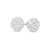 Thumbnail Image 1 of 14K Gold Crystal Ball Stud Earrings