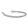 Thumbnail Image 1 of 1/5 CT. T.W. Diamond Infinity Bracelet in Sterling Silver - 7.25"