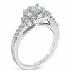 Thumbnail Image 1 of 1 CT. T.W. Princess-Cut Diamond Art Deco Engagement Ring in 14K White Gold