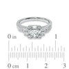 Thumbnail Image 2 of 1 CT. T.W. Princess-Cut Diamond Art Deco Engagement Ring in 14K White Gold