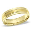 Thumbnail Image 0 of Men's 6.0mm Brushed Wedding Band in 14K Two-Tone Gold