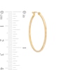 Thumbnail Image 3 of 28.0mm Tube Hoop Earrings in Hollow 14K Gold