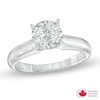 Thumbnail Image 0 of 1-1/2 CT. Certified Canadian Diamond Solitaire Engagement Ring in 14K White Gold (I/I1)