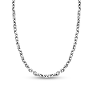 Men's 3-1/2 Ct. T.W. Black Diamond Necklace in Sterling Silver with Black Ruthenium - 20