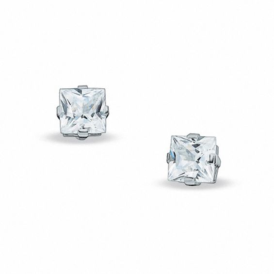 7-0mm-princess-cut-lab-created-white-sapphire-stud-earrings-in-sterling