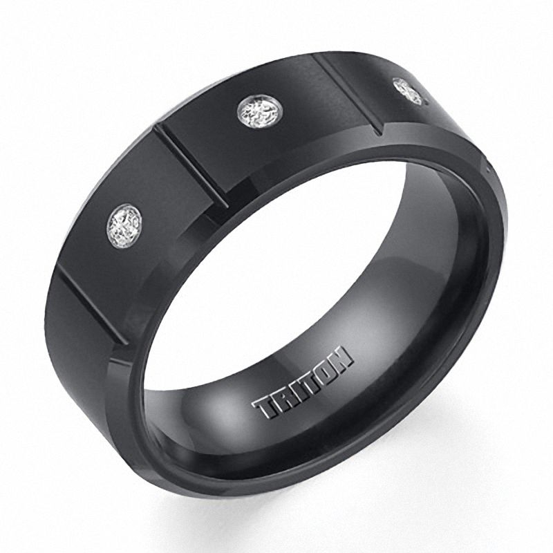 Mens Tungsten Ring Black Wedding Band High-Polish Comfort-fit 8MM – Metal  Masters Co.
