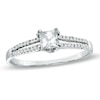 Thumbnail Image 1 of 1/3 CT. T.W. Princess-Cut Diamond Split Shank Engagement Ring in 10K White Gold