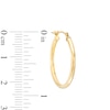 Thumbnail Image 3 of 23.0mm Hoop Earrings in 14K Gold