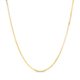 Ladies' 0.8mm Box Chain Necklace in 14K Gold