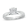 Thumbnail Image 0 of Celebration Ideal 1 CT. Certified Diamond Solitaire Engagement Ring in 14K White Gold (I/I1)