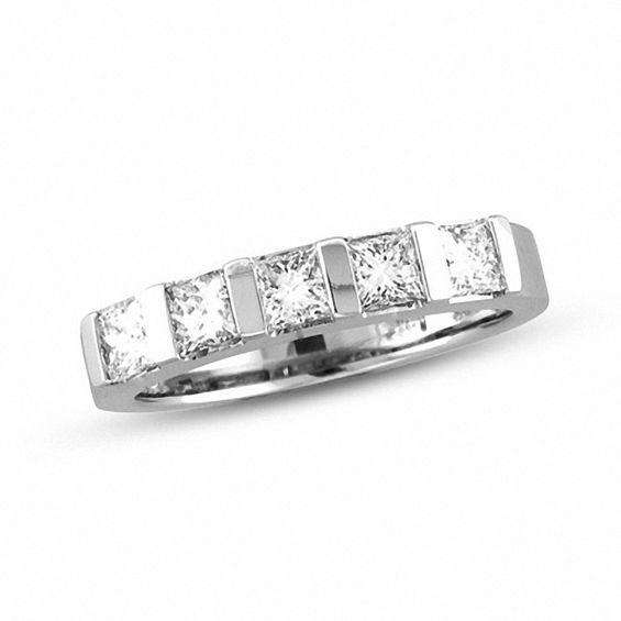 diamond anniversary bands princess cut