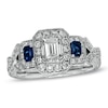 Thumbnail Image 0 of 1-1/2 CT. T.W. Certified Diamond and Sapphire Engagement Ring in 14K White Gold (I/I1)
