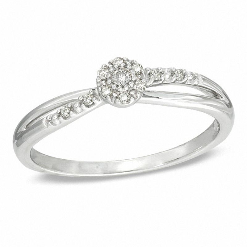 Cherished Promise Collection™ Diamond Accent Wonderland Promise Ring in Sterling Silver