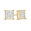 Thumbnail Image 1 of 1/3 CT. T.W. Princess-Cut Composite Diamond Square Stud Earrings in 14K Gold