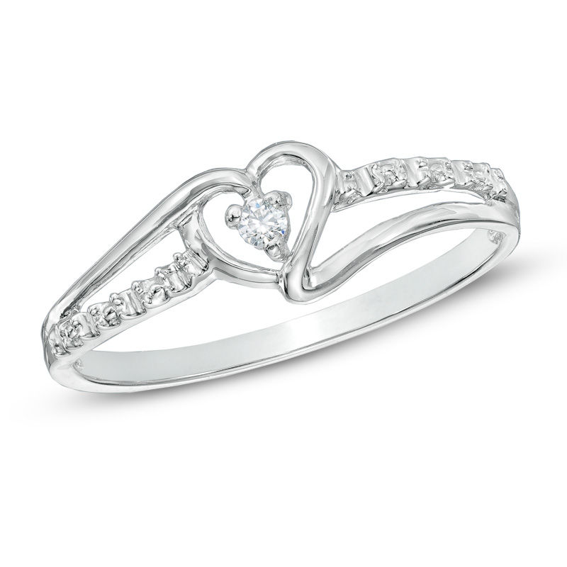 10kt white gold 2024 promise ring