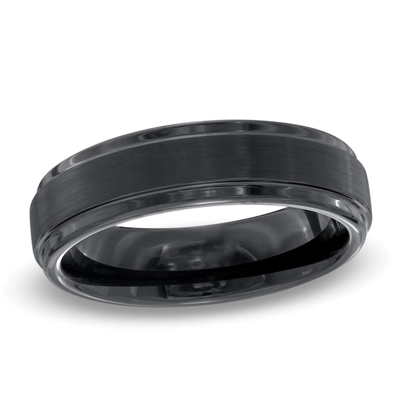 D20 Black Tungsten Men's Ring